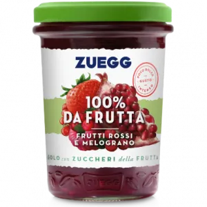 Preparazione di frutti rossi e melograno 100% frutta