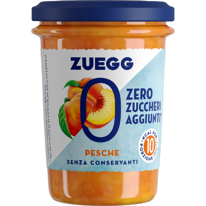Preparazione di pesche senza zucchero a ridotto contenuto calorico