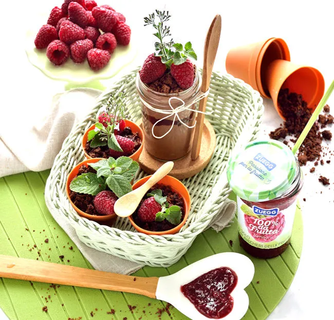 Ricette - Vasetti di crumble al cioccolato