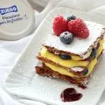 maxi cinnamon roll con marmellata di arance