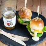 Ricette - Mini burger con tomino e fichi