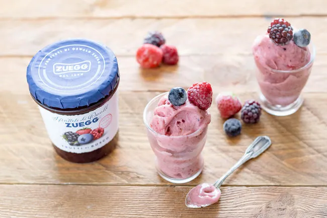 Sorbetto frutti di bosco senza lattosio