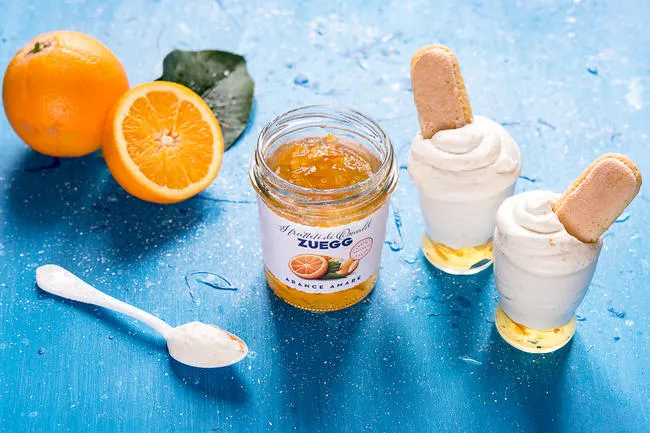 Mousse di ricotta alle arance amare