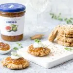Biscotti rustici salati con marmellata di fichi