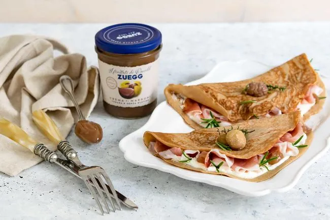 Crepes salate alle castagne