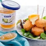 MINI COTOLETTE DI FORMAGGIO E CONFETTURA DI PERE