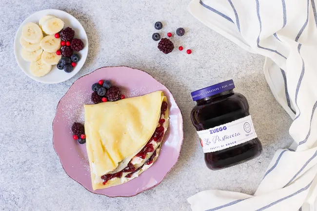 Ricette - Crêpes Formaggio e Confettura
