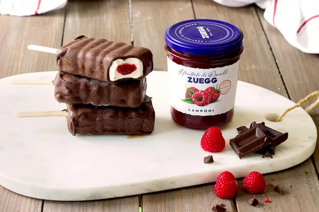 Ricette - Stecco gelato cuor di lampone
