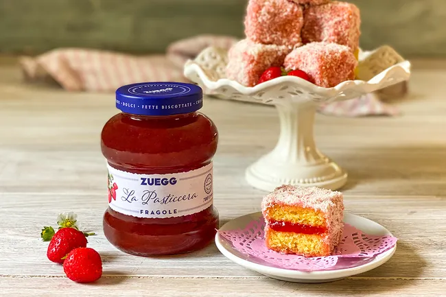 Ricette - Pink lamingtons alle fragole