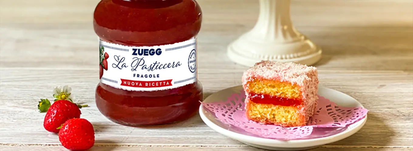 Pink lamingtons alle fragole